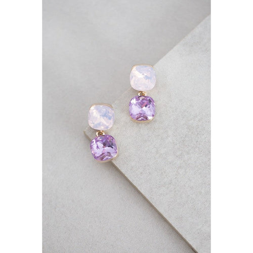 Lavender Stone Earrings