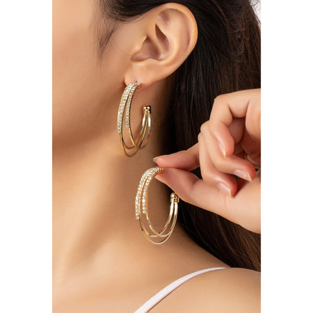Double Rectangle Drop Earrings
