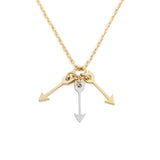 Three Arrow Pendant Necklace