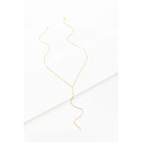 Shimmer Twist Chain Lariat Necklace