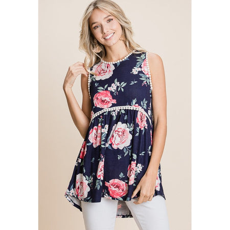 Amelia Floral Featured Top