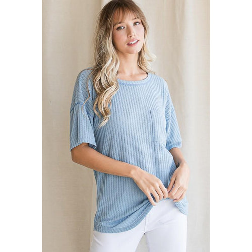Analee Knit Pocket Top