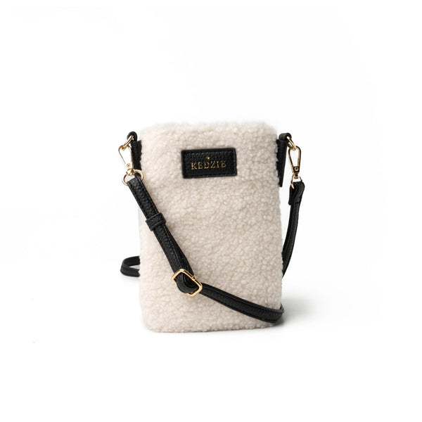 Herald Fleece Small Crossbody Bag for Women, Sherpa Fuzzy Camera Side  Shoulder Purse Handbag with Wide Strap & Tassel