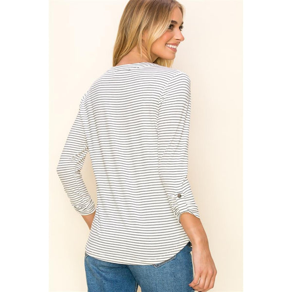 Evie Striped Jersey Top