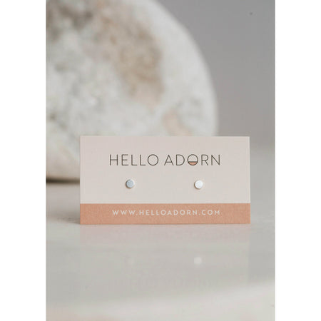 Hello Adorn-Herkimer Diamond Studs